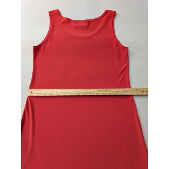 Sympli Women's 10 Papaya Matte Jersey 2-Piece High-Low Maxi Dress & Crop Top - Picture 15 of 16